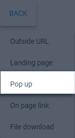 image of the pop-up option