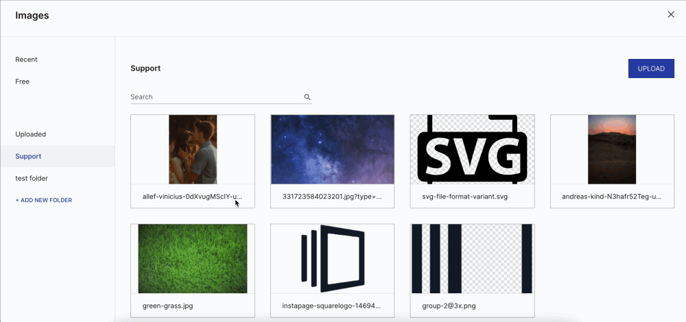 A GIF showing how to edit the alt text for images