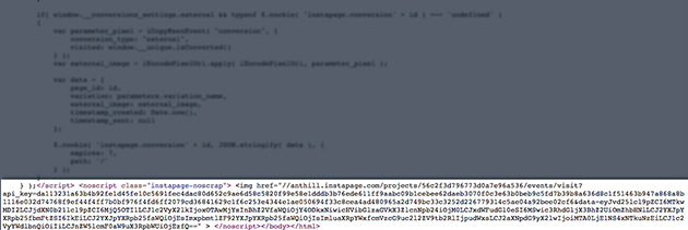 image of the copied script