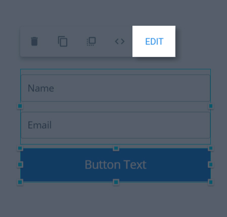image of the edit button on a form