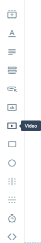 image of the video widget in the sidebar