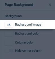image of the background image option where an image can be uploaded