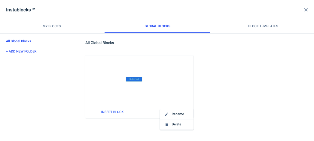 image showing how to insert global block