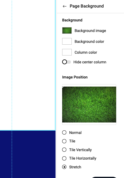 image of background settings