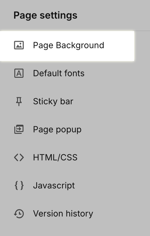 page background