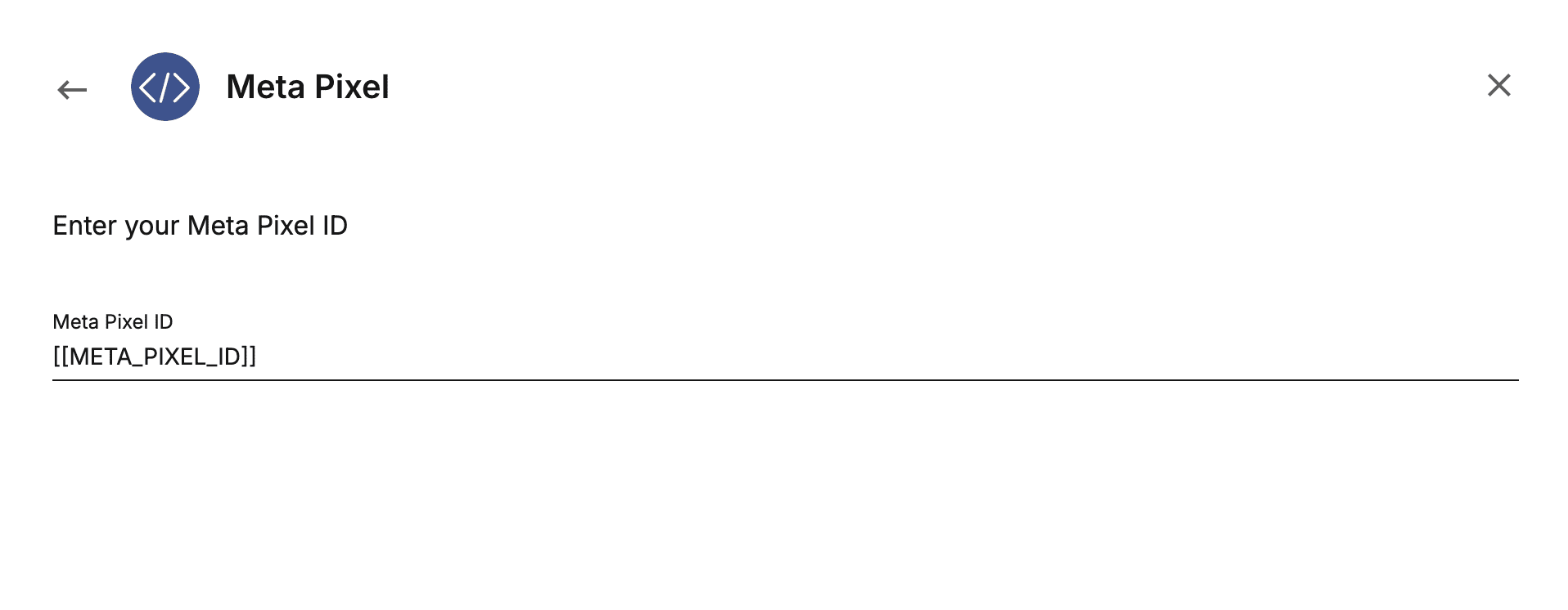 meta pixel placeholder